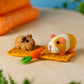 NEW Ginger & Baby Squeak Guinea Pig Set