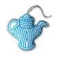 Light Blue Teapot Christmas Decoration